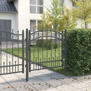 Vidaxl hekpoort met spear boven kampen 103 x 100 cm vergrendelbaar - afbeelding 3