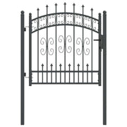 Vidaxl hekpoort met spear boven kampen 103 x 100 cm vergrendelbaar - afbeelding 2
