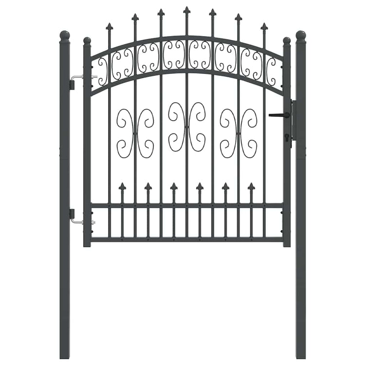 Vidaxl hekpoort met spear boven kampen 103 x 100 cm vergrendelbaar