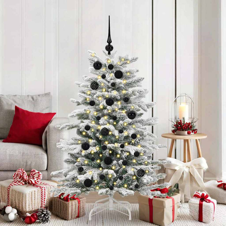 Vidaxl kerstbal set 61 st 150 led's warmwit ø 6 cm