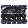 Vidaxl kerstbal set met 150 led 61 pcs zwart kunststof