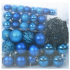 Vidaxl kerstbal set met 300 led 120 pcs blauw kunststof