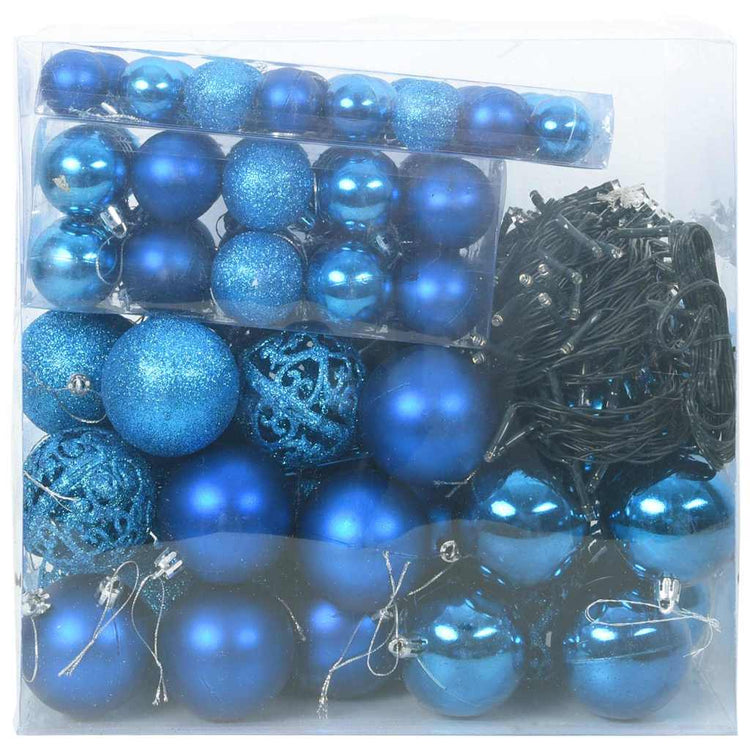 Vidaxl kerstbal set 120 st 300 led's warmwit ø 6 cm