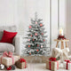 Vidaxl kerstbal set 40 pcs rood en wit kunststof