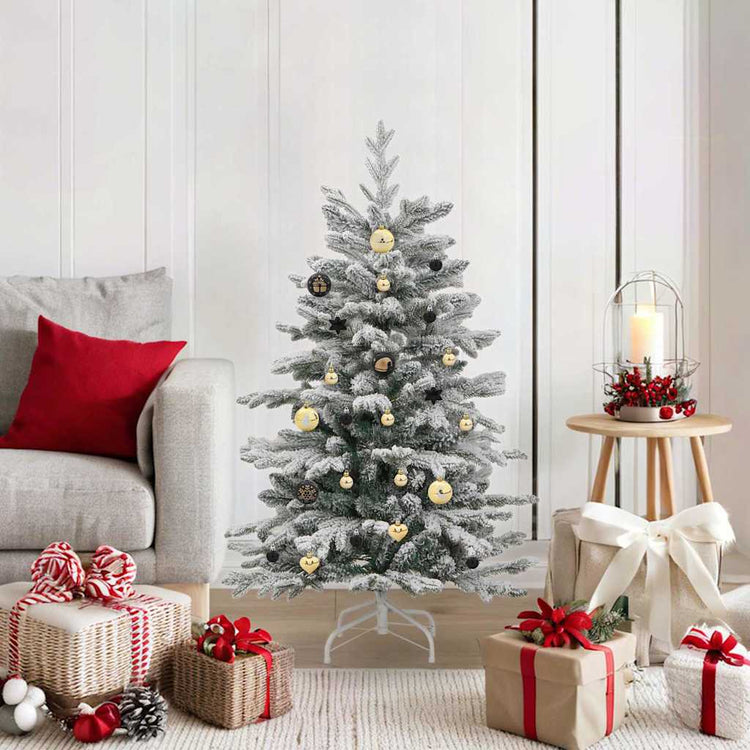 Vidaxl kerstbal set 40 st zwart en goud ø 6 cm kunststof