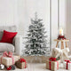Vidaxl kerstbal set 40 pcs zwart en wit kunststof