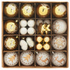 Vidaxl kerstbal set 40 pcs wit en goud kunststof