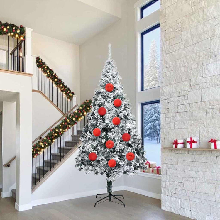 Vidaxl kerstbal set xxl 4 pcs rood kunststof
