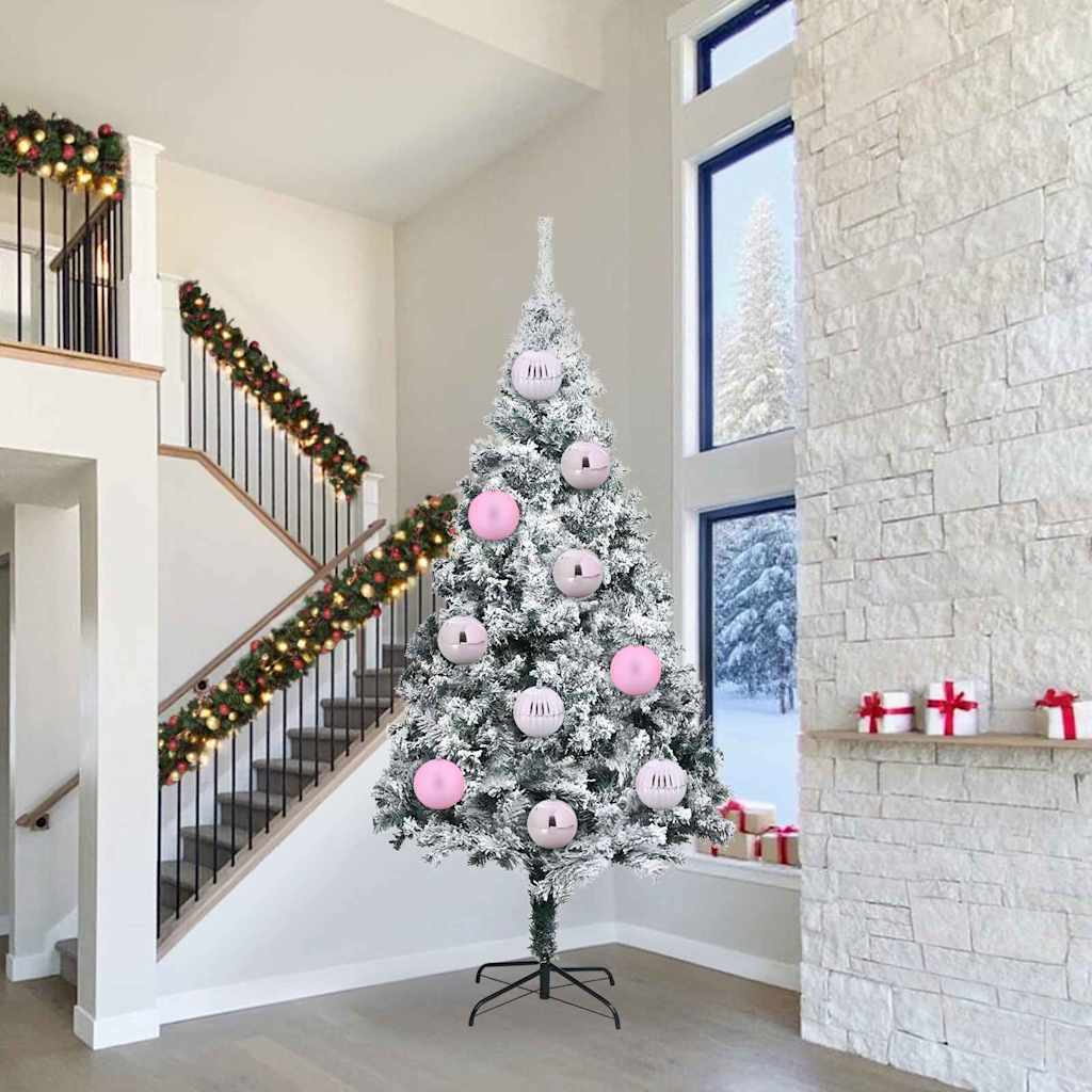 Vidaxl kerstbal set xxl 3 pcs roze kunststof