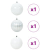 Vidaxl kerstbal set xxl 3 pcs wit kunststof