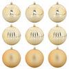Vidaxl kerstbal set xl 9 pcs goud kunststof