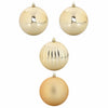 Vidaxl kerstbal set xxl 4 pcs goud kunststof