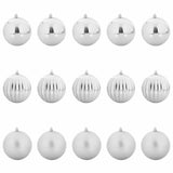 Vidaxl kerstbal set xl 15 st zilver dia. 10 cm kunststof - afbeelding 2