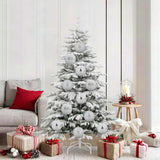 Vidaxl kerstbal set xl 9 st zilver dia. 15 cm kunststof - afbeelding 1
