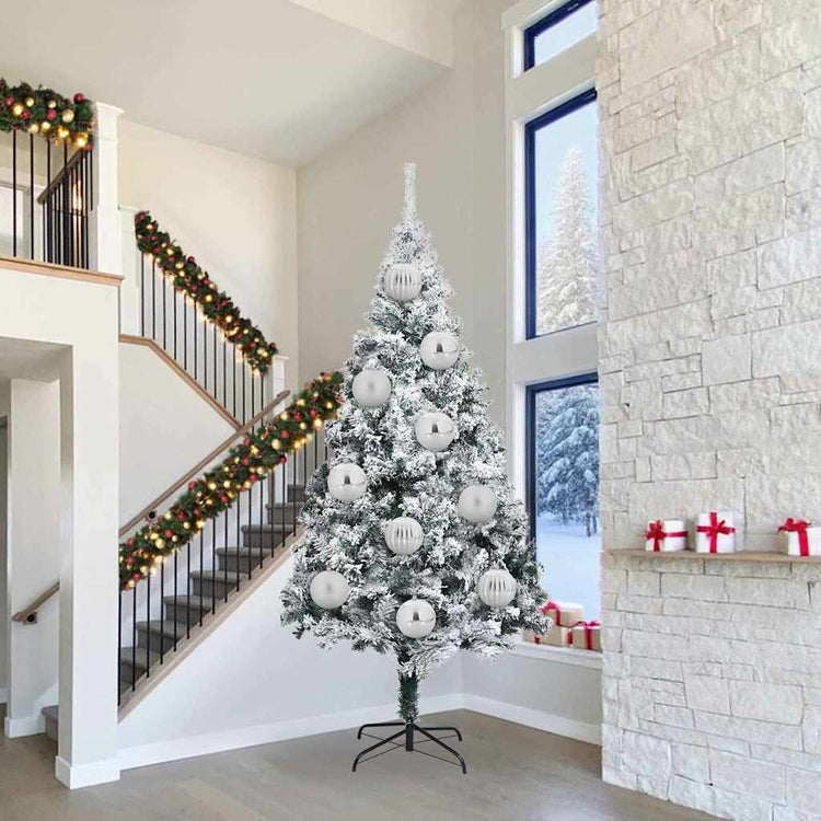 Vidaxl kerstbal set xxl 3 st zilver ø 25 cm kunststof
