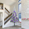 Vidaxl kerstbal set xxl 4 pcs lila kunststof