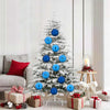 Vidaxl kerstbalset xl 9 pcs blauw kunststof