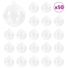 Vidaxl kerstbal set 50 pcs doorzichtig ø 5 cm