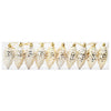 Vidaxl kerstdennenappeltje 40 pcs goud kunststof