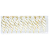Vidaxl kerst spiralvorm bal 40 pcs goud kunststof