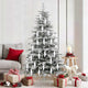 Vidaxl kerst spiralvorm bal 40 pcs wit kunststof