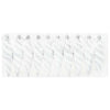 Vidaxl kerst spiralvorm bal 40 pcs wit kunststof
