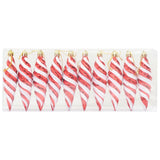 Vidaxl kerst spiralvorm bal 40 st rood 3 x 11 cm kunststof - afbeelding 3
