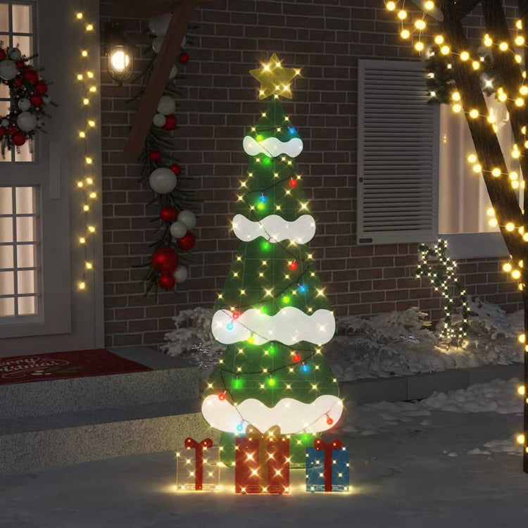 Vidaxl verlichte kerstboom met 3 cadeau dozen 2d warm wit meerkleurig