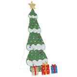 Vidaxl verlichte kerstboom met 3 cadeau dozen 2d warm wit meerkleurig - afbeelding 2