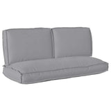 Vidaxl kussen set oxford stof grijs 120 x 50 x 52 cm - afbeelding 2