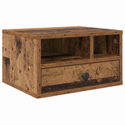 Vidaxl printerstand oud hout 40 x 32 x 24 cm bewerkt hout - afbeelding 2