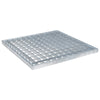 Vidaxl rooster zilver 40 x 40 x 2 cm warmgedipt gegalvaniseerd staal