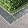 Vidaxl rooster zilver 60 x 60 x 2 cm warmgedipt gegalvaniseerd staal