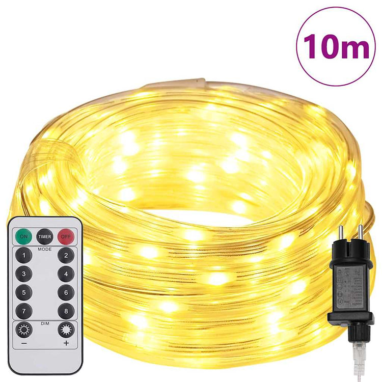 Vidaxl touwenlicht met 240 led warmwit 10 m pvc