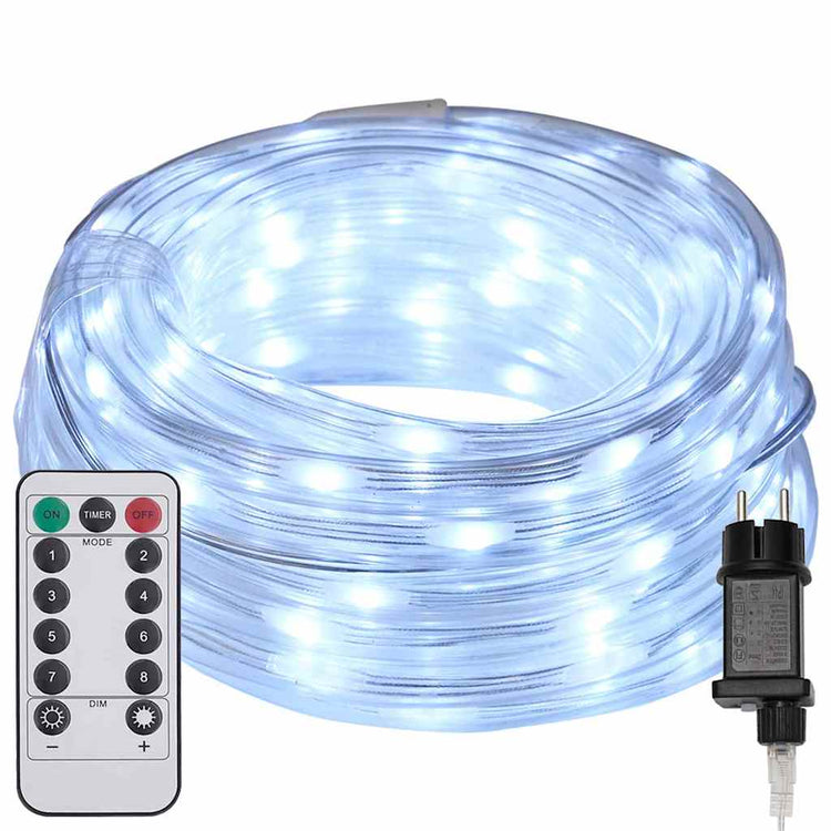 Vidaxl touwenlicht met 1200 led koud wit 50 m pvc