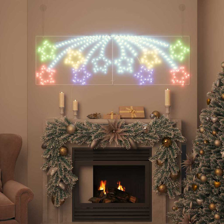 Vidaxl kerstster 432 led's multikleur 182 x 58 cm pvc