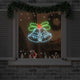 Vidaxl kerstbel 144 led's multikleur 57 x 47,5 cm pvc