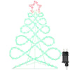 Vidaxl kerstboomvormige lamp met 144 led multikleur 78 x 58 cm pvc