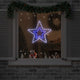 Vidaxl kerstster 72 led's koud wit 51,5 x 50 x 0,65 cm ijzer