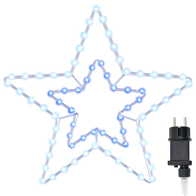 Vidaxl kerstster 72 led's koud wit 51,5 x 50 x 0,65 cm ijzer