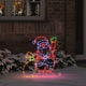 Vidaxl kerstman licht met 168 led multikleur 58.5 x 60 x 1.3 cm ijzer