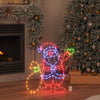 Vidaxl kerstman licht met 168 led multikleur 58.5 x 60 x 1.3 cm ijzer