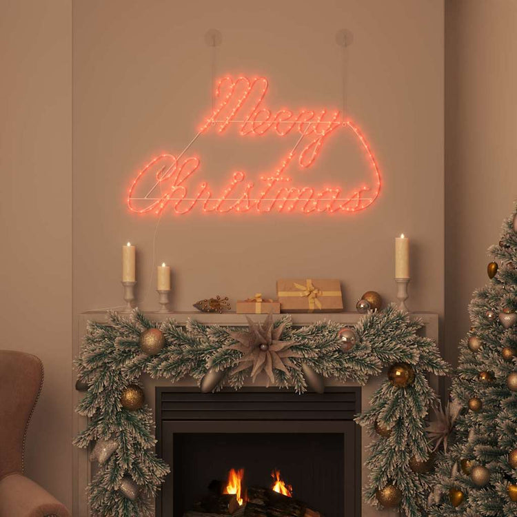 Vidaxl kerstbord 216 led's rood 99 x 55 x 13 cm ijzer