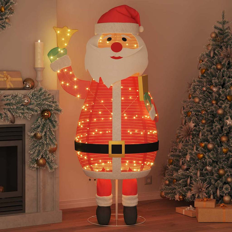 Vidaxl kerstman 200 led's warmwit 100 x 180 cm stof