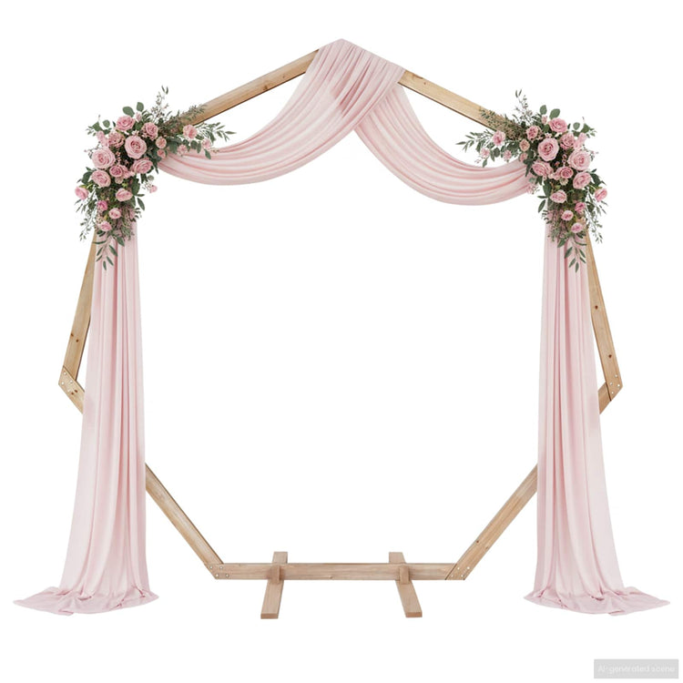 Vidaxl trouwrand licht bruin 221 x 92 x 216 cm massief grenenhout