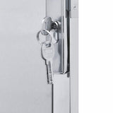 Vidaxl tuinpoort 85 x 70 cm roestvrij staal zilver vergrendelbaar - afbeelding 2