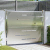 Vidaxl tuinpoort met slot zilver 100 x 75 cm roestvrij staal
