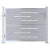 Vidaxl tuinpoort met slot zilver 100 x 75 cm roestvrij staal