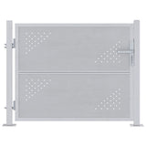 Vidaxl tuinpoort met slot zilver 85 x 70 cm roestvrij staal - afbeelding 2