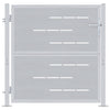 Vidaxl tuinpoort met slot zilver 96 x 100 cm roestvrij staal